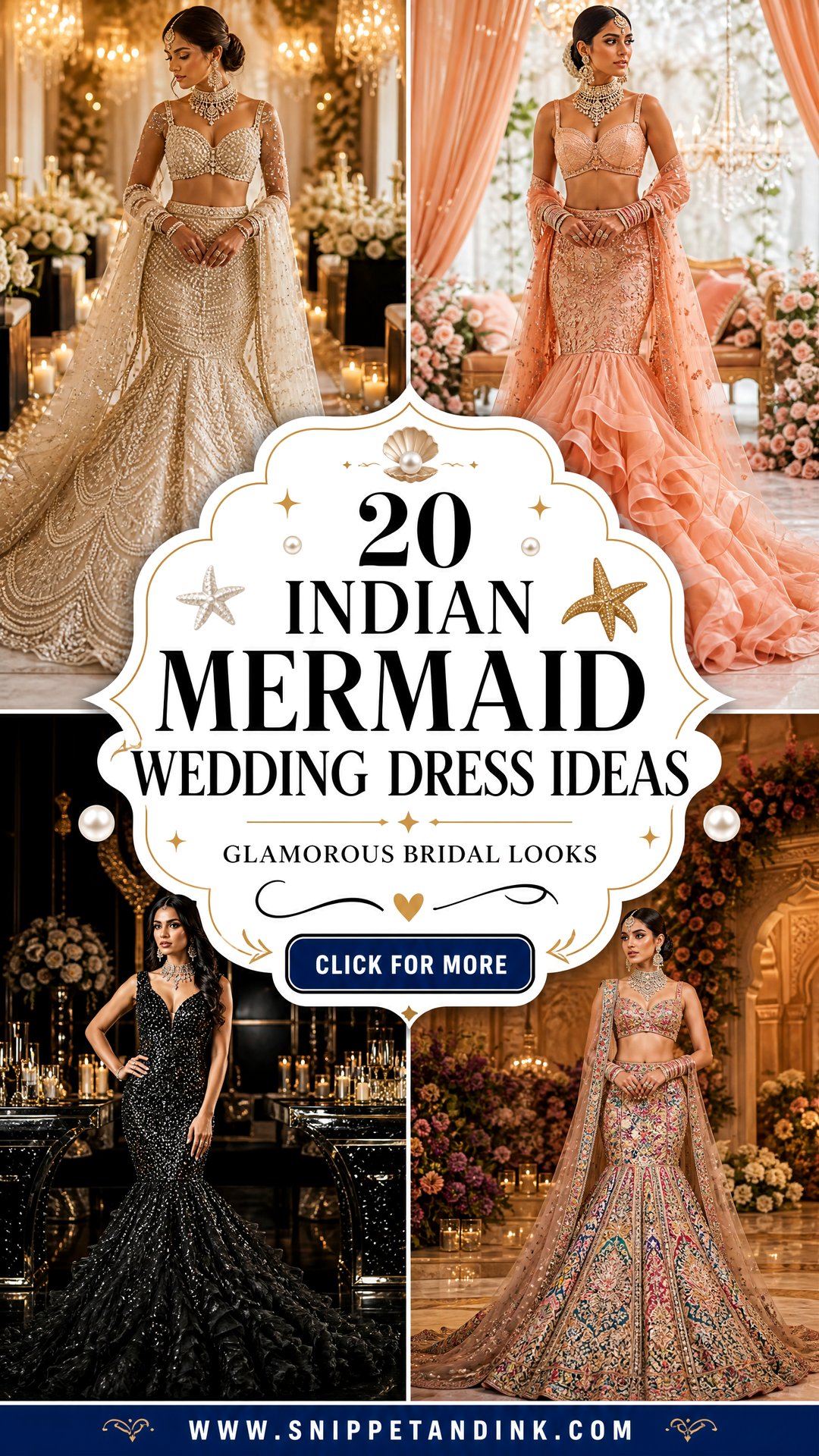 20 Indian Mermaid Wedding Dress Ideas Glamorous Bridal Looks - 20 Indian Mermaid Wedding Dress Ideas: Glamorous Bridal Looks