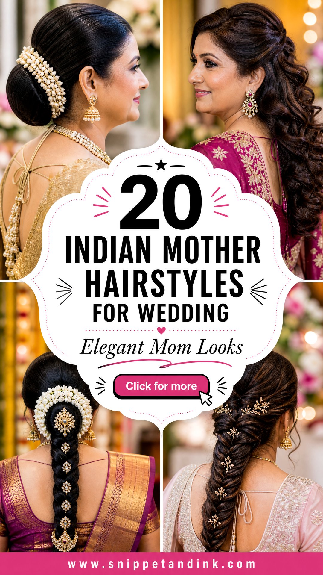 20 Indian Mother Hairstyles for Wedding Elegant Mom Looks - 20 Indian Mother Hairstyles for Wedding: Elegant Mom Looks