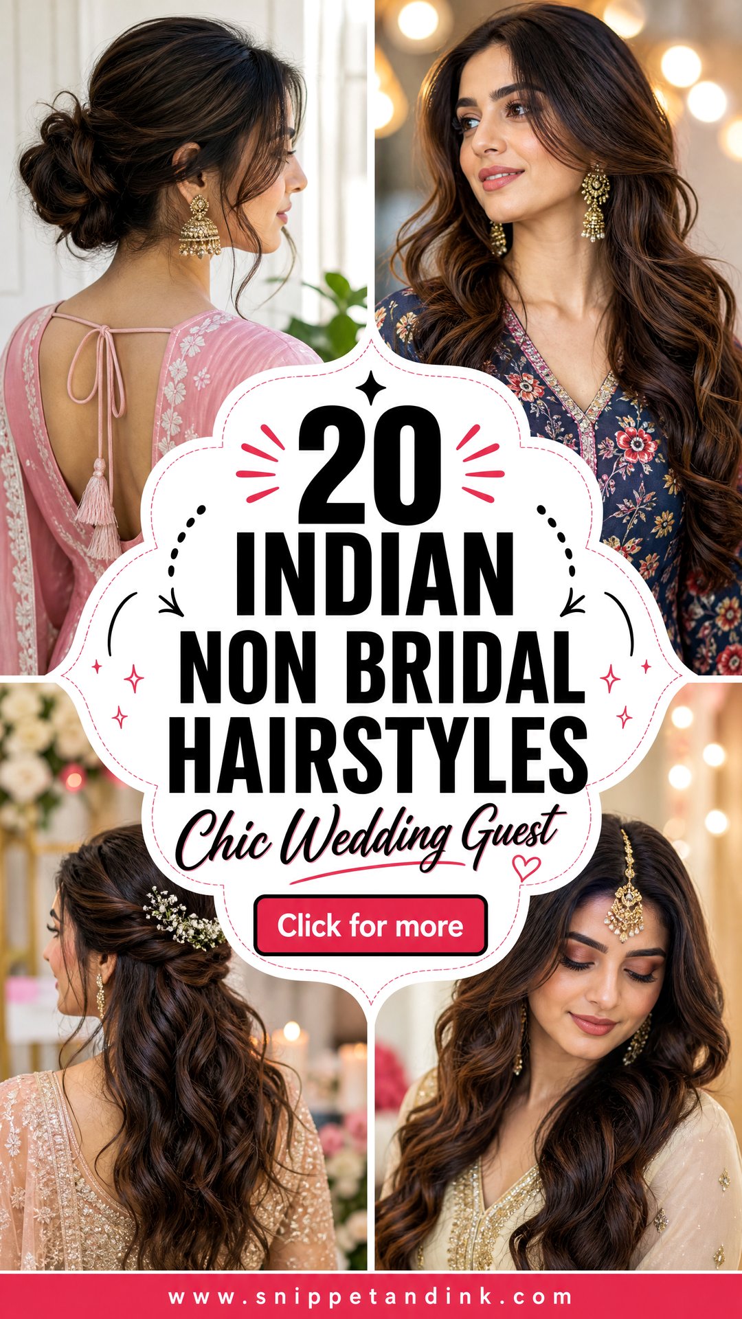 20 Indian Non Bridal Hairstyles for Chic Wedding Guests - 20 Indian Non Bridal Hairstyles for Chic Wedding Guests