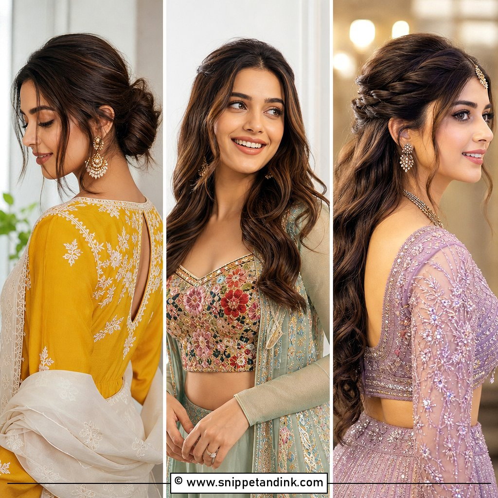 20 Indian Non Bridal Hairstyles for Chic Wedding Guests