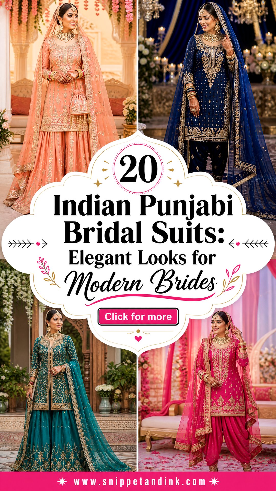 20 Indian Punjabi Bridal Suits Elegant Looks for Modern Brides - 20 Indian Punjabi Bridal Suits: Elegant Looks for Modern Brides