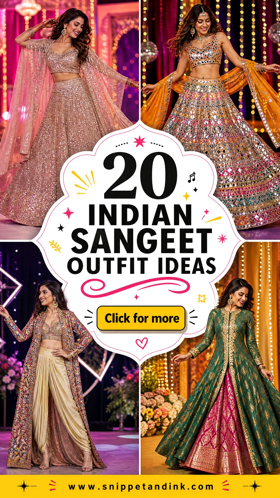 20 Indian Sangeet Outfit Ideas Festive Looks for Every Bride - 20 Indian Sangeet Outfit Ideas: Festive Looks for Every Bride