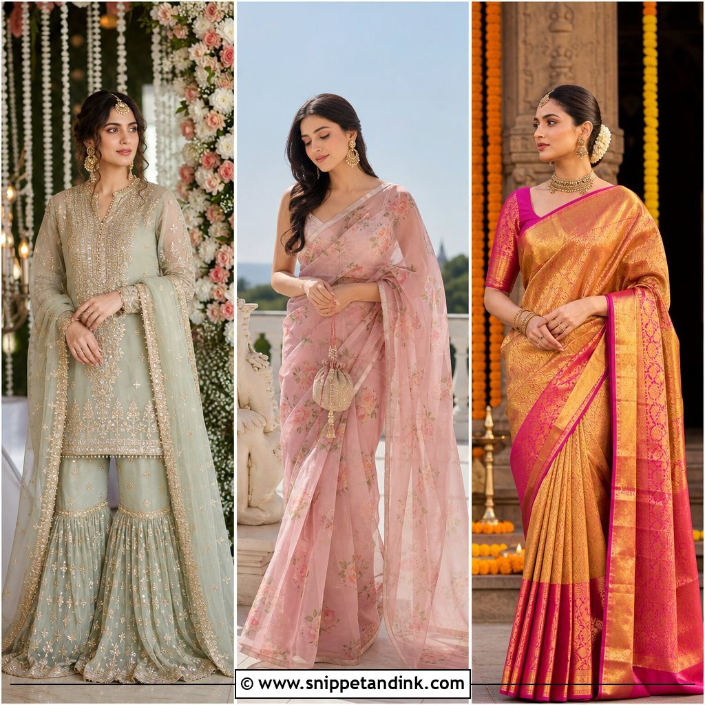 20 Indian Siders Wedding Outfits: Chic Guest Looks to Try