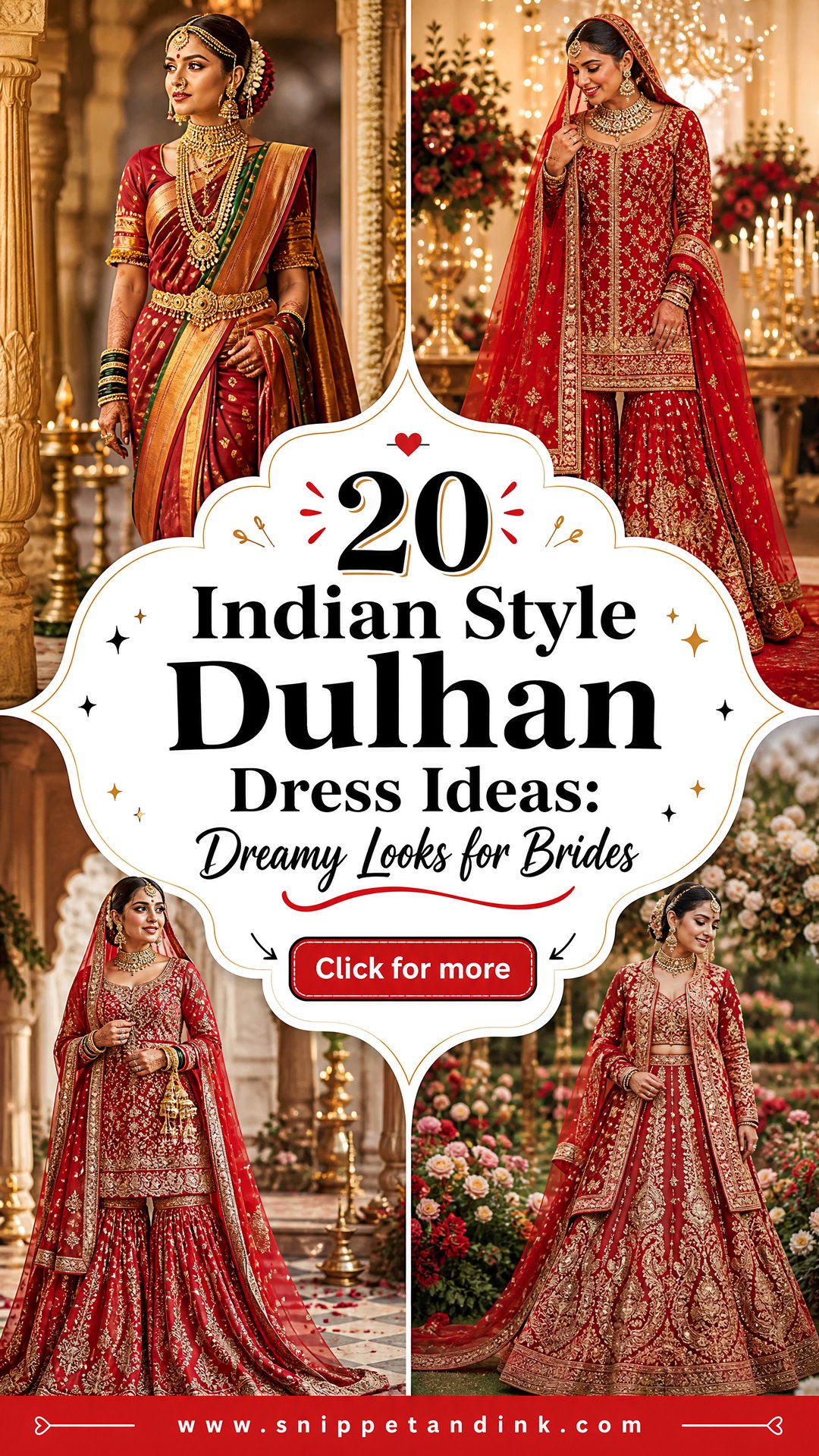 20 Indian Style Dulhan Dress Ideas Dreamy Looks for Brides - 20 Indian Style Dulhan Dress Ideas: Dreamy Looks for Brides
