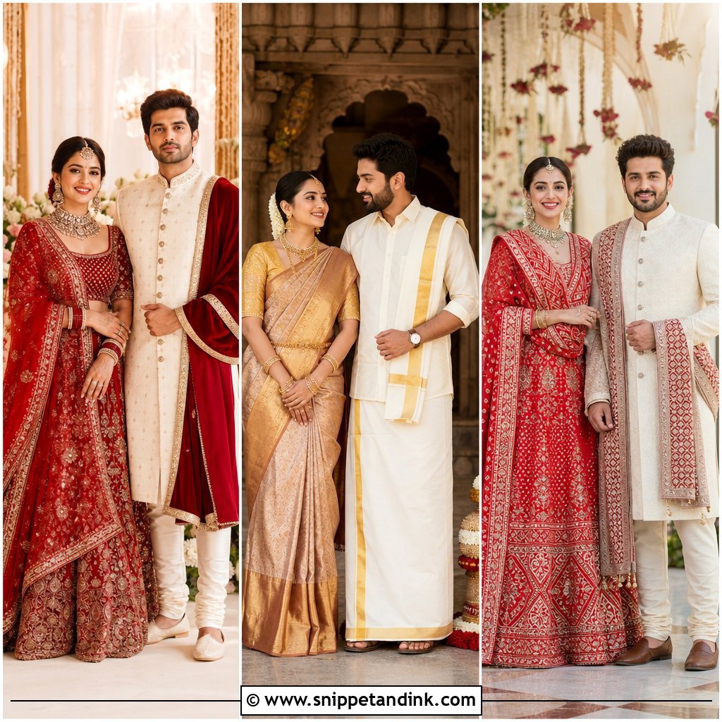 20 Indian Wedding Couple Outfits Chic Matching Looks to Inspire