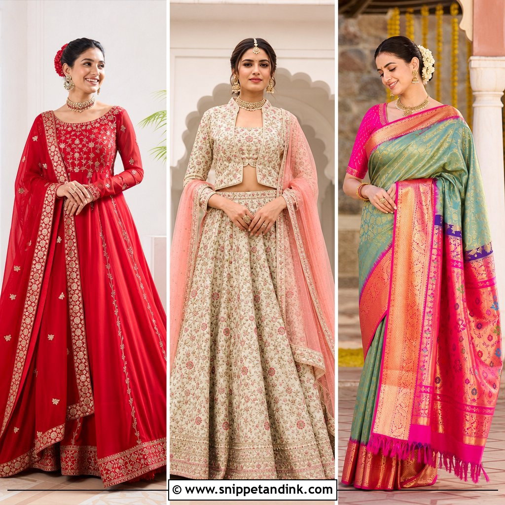 20 Indian Wedding Dresses Women: Elegant Styles for Every Guest