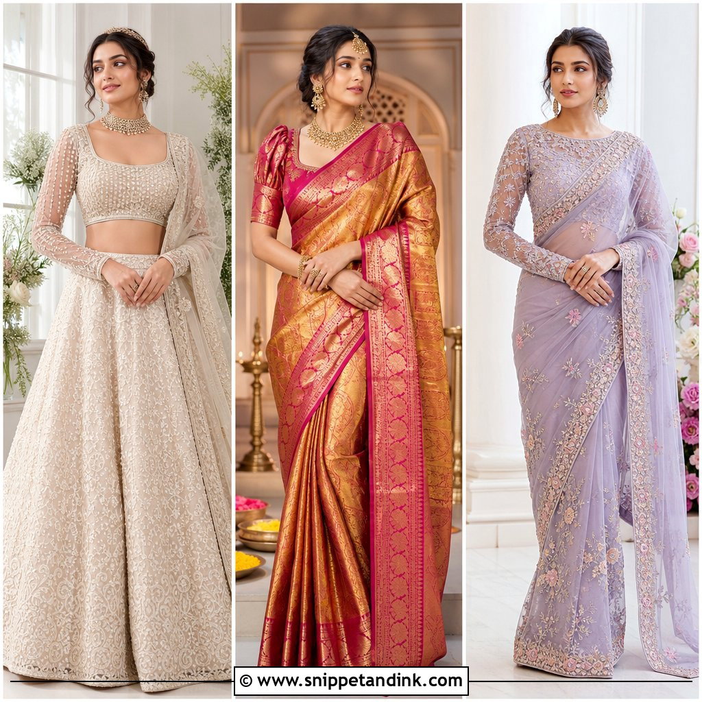 20 Indian Wedding Dresses with Sleeves: Elegant Bridal Picks