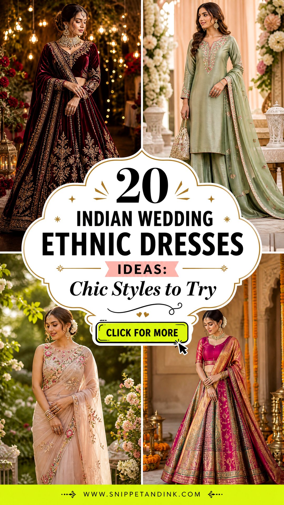 20 Indian Wedding Ethnic Dresses Ideas Chic Styles to Try - 20 Indian Wedding Ethnic Dresses Ideas: Chic Styles to Try