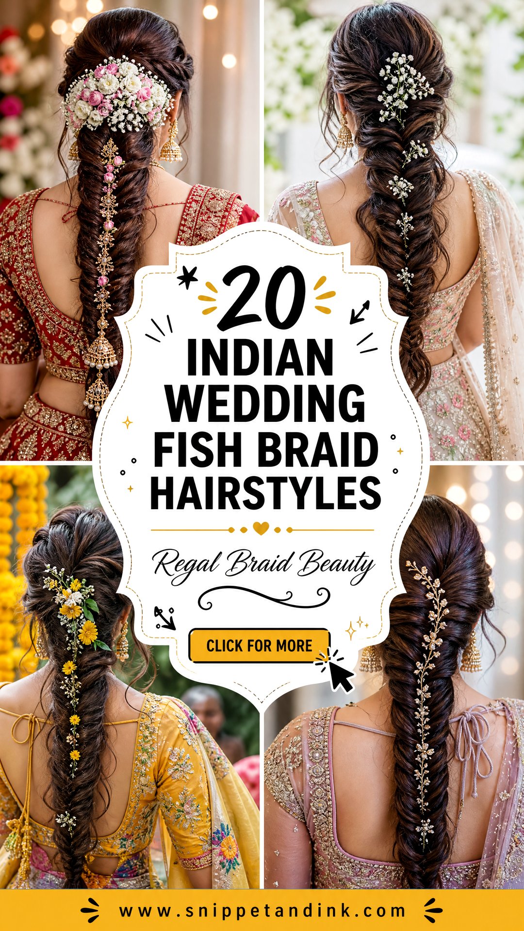 20 Indian Wedding Fish Braid Hairstyles For Regal Looks - 20 Indian Wedding Fish Braid Hairstyles For Regal Looks