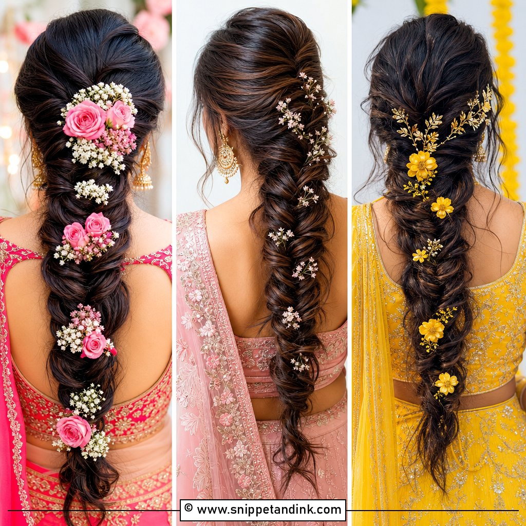 20 Indian Wedding Fish Braid Hairstyles For Regal Looks