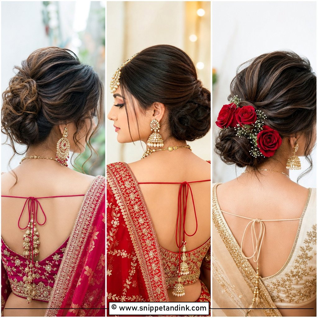 20 Indian Wedding Hair Buns for Medium Hair That Wow