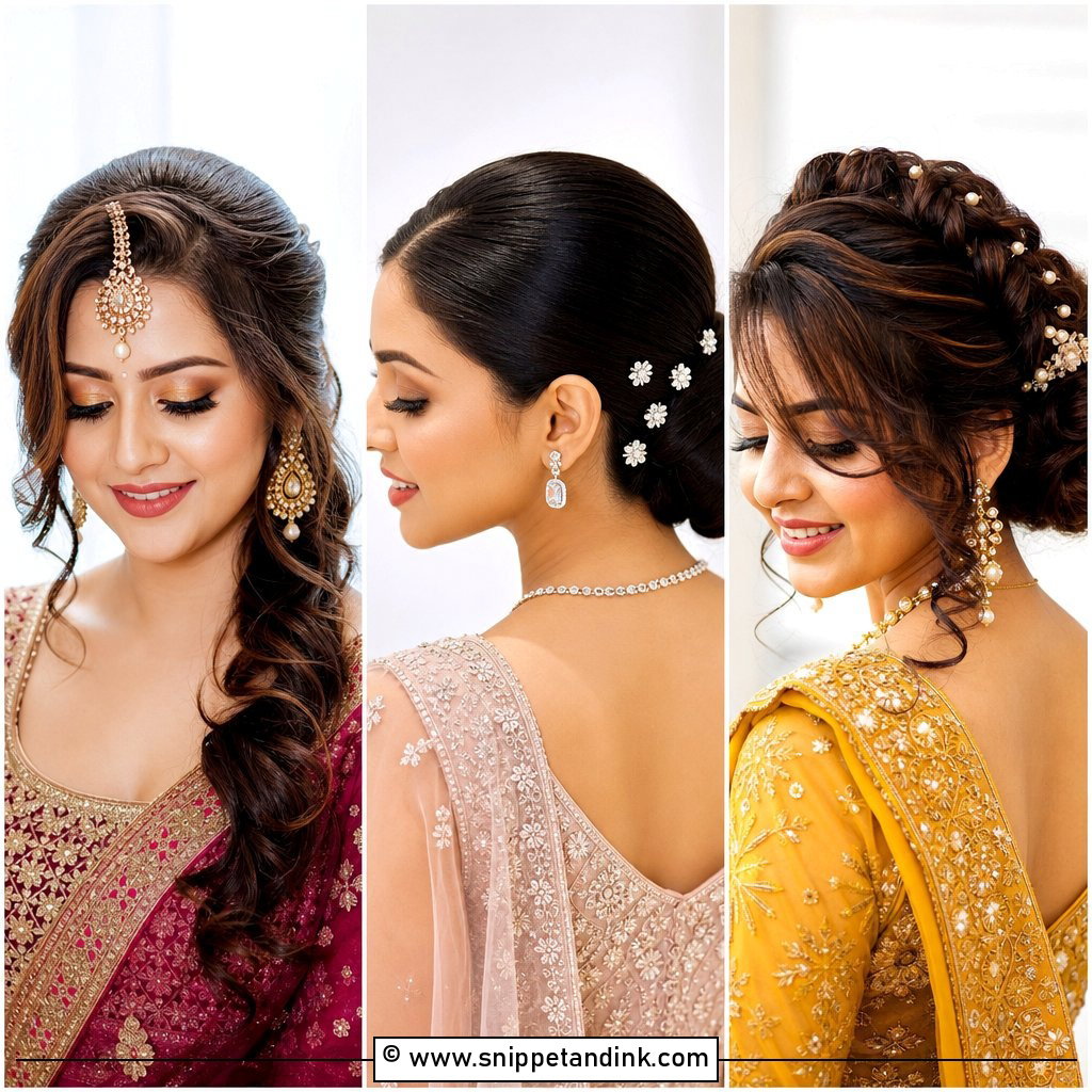 20 Indian Wedding Hair Styles for Stunning Bridal Looks