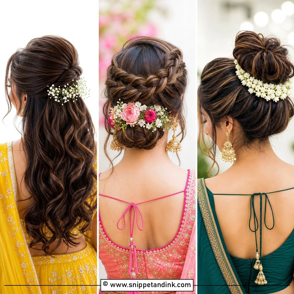 20 Indian Wedding Hairstyles for Round Face Bridal Ideas