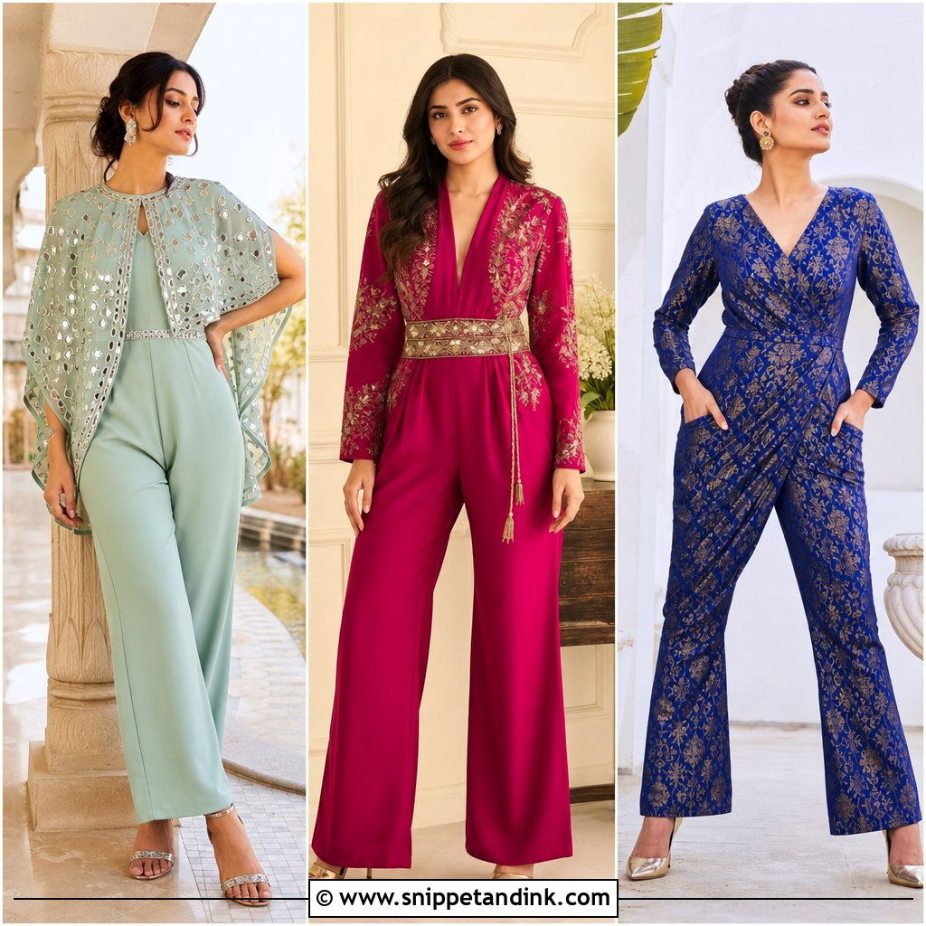 20 Indian Wedding Jumpsuit Ideas: Chic One-Piece Looks for Guests