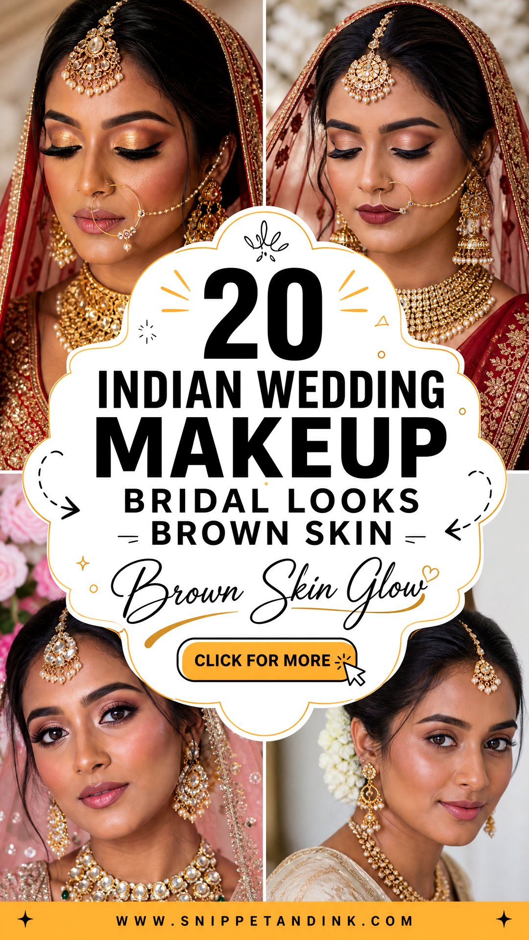 20 Indian Wedding Makeup Bridal Looks Brown Skin To Glow - 20 Indian Wedding Makeup Bridal Looks Brown Skin To Glow