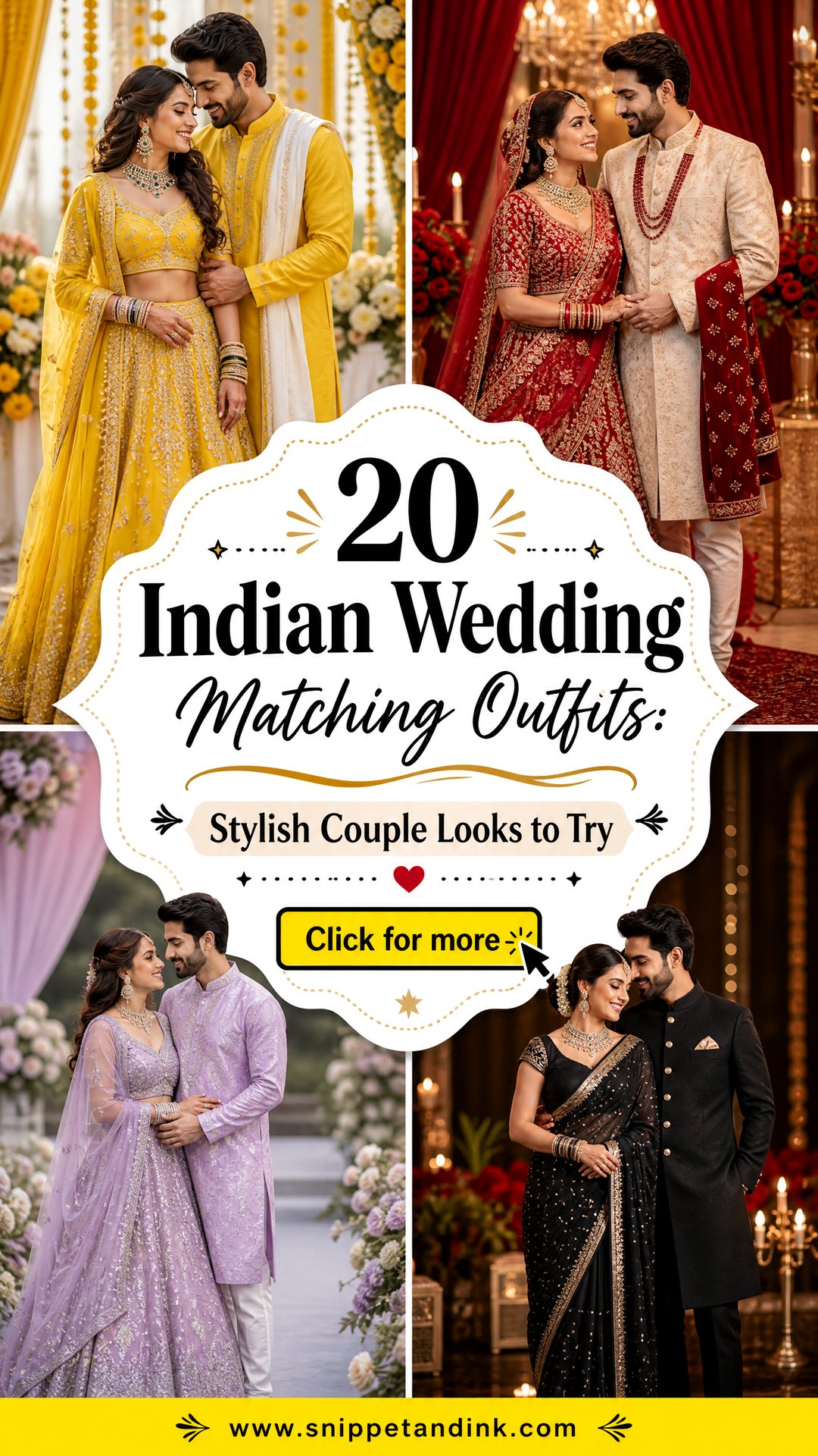 20 Indian Wedding Matching Outfits Stylish Couple Looks to Try - 20 Indian Wedding Matching Outfits: Stylish Couple Looks to Try