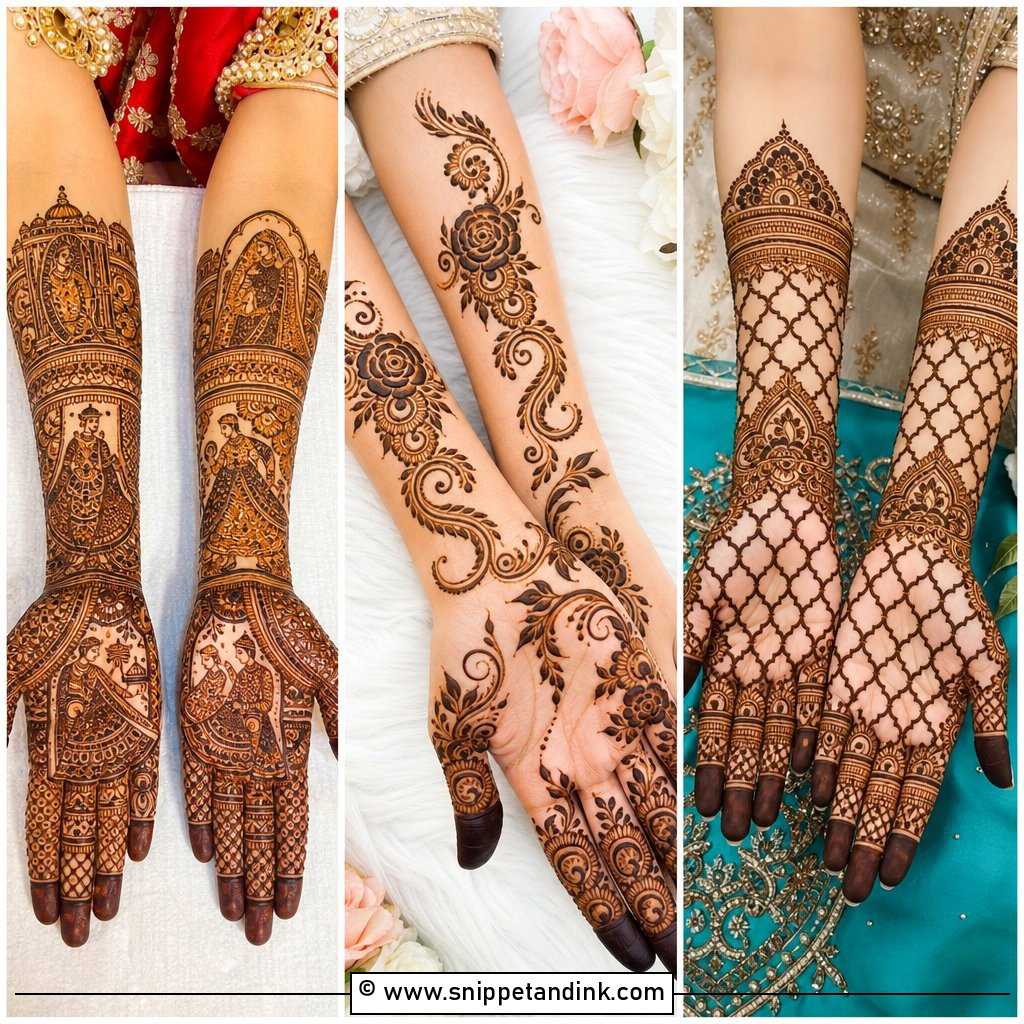 20 Indian Wedding Mehndi Designs for Beautiful Bridal Art