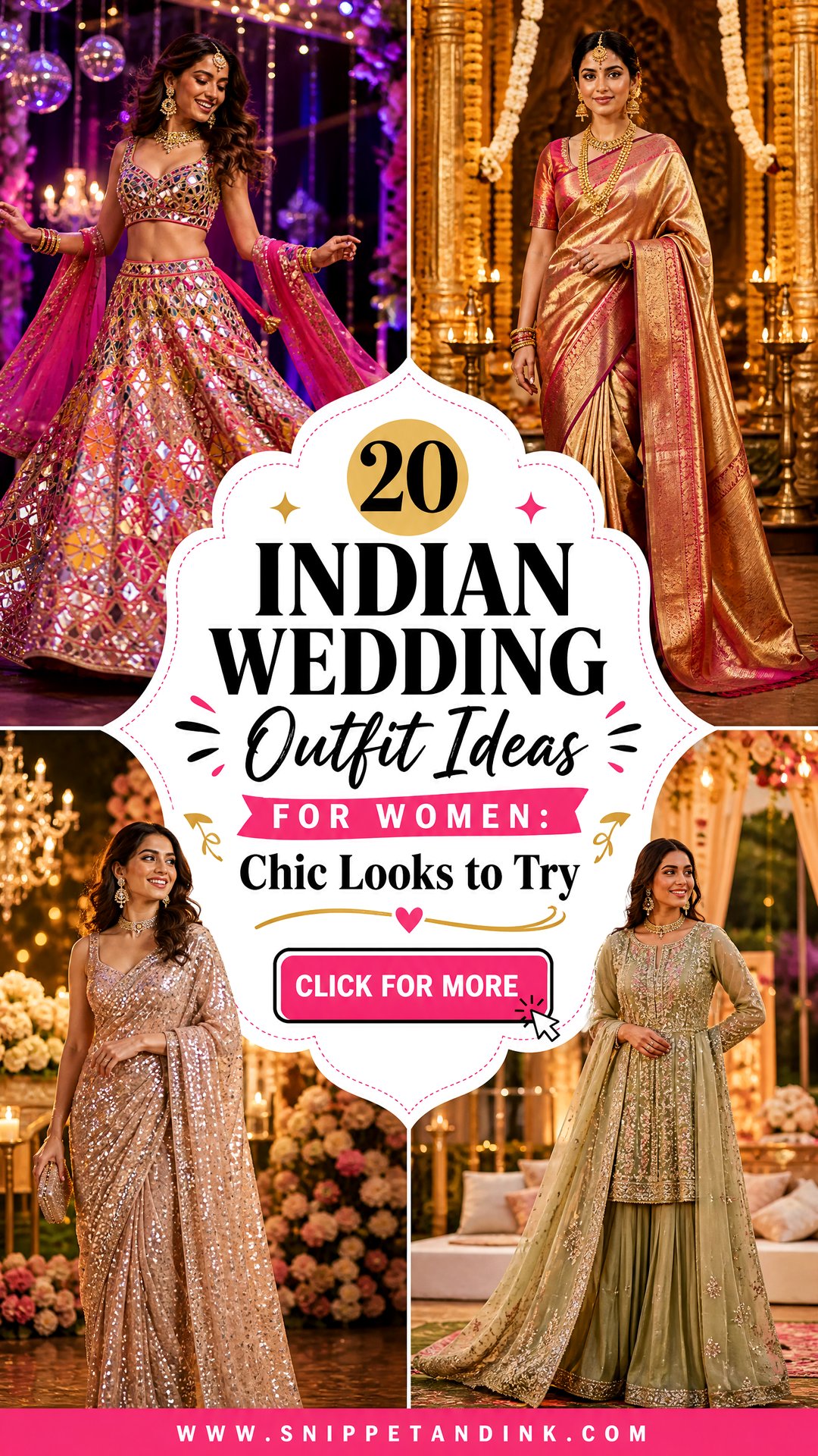 20 Indian Wedding Outfit Ideas for Women Chic Looks to Try - 20 Indian Wedding Outfit Ideas for Women: Chic Looks to Try