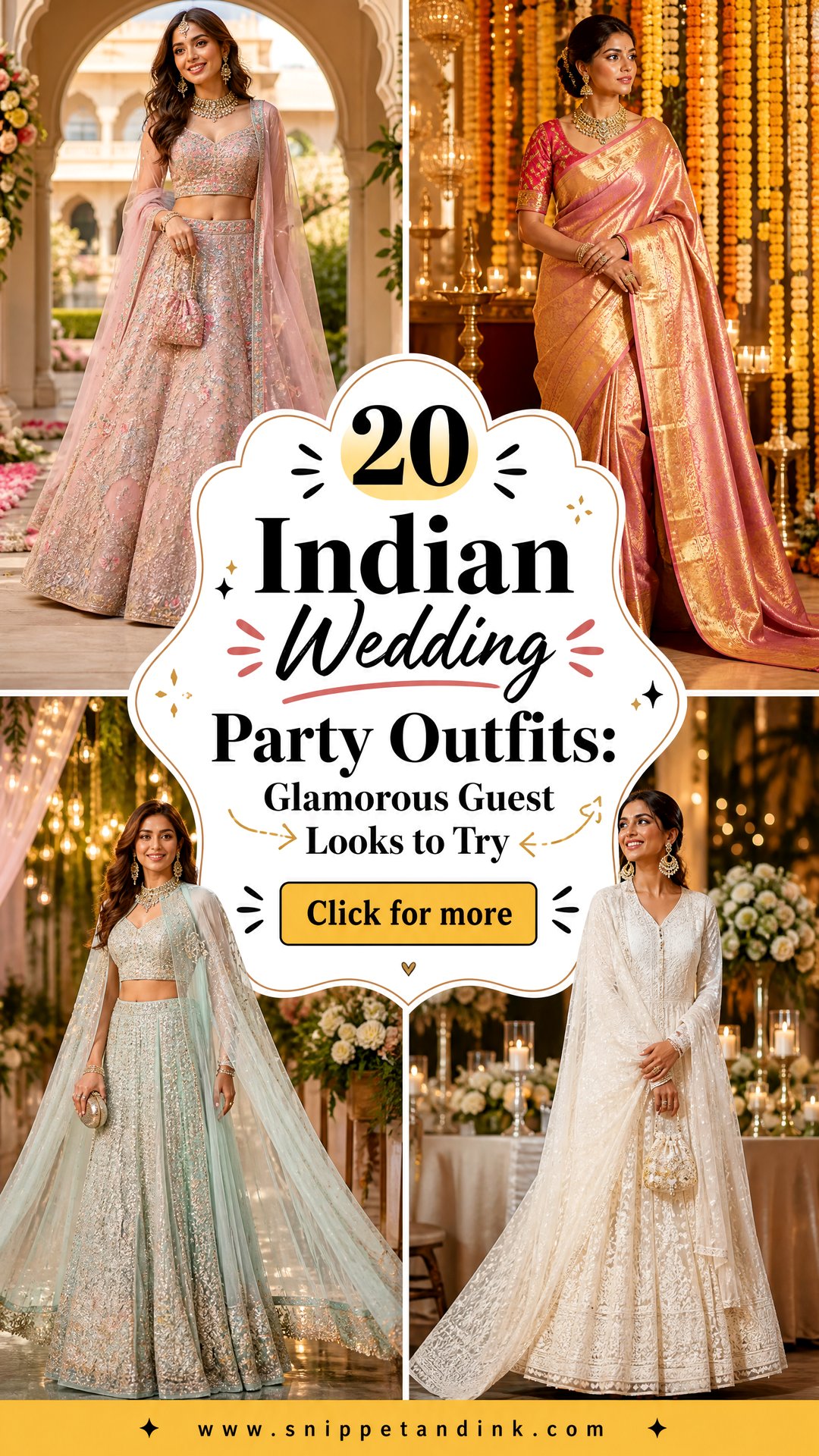 20 Indian Wedding Party Outfits Glamorous Guest Looks to Try - 20 Indian Wedding Party Outfits: Glamorous Guest Looks to Try