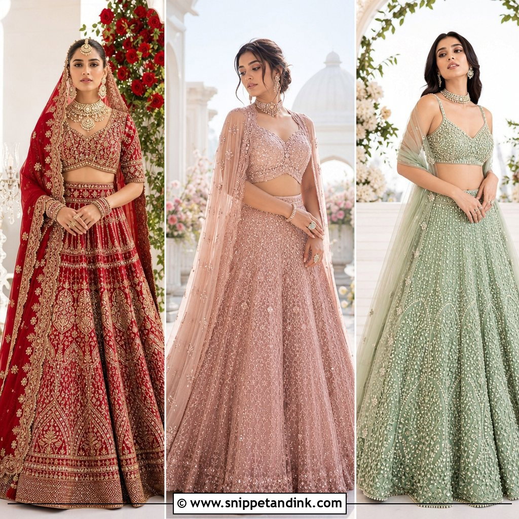 20 Indian Weddings Lehnga Designs for a Regal Bridal Look