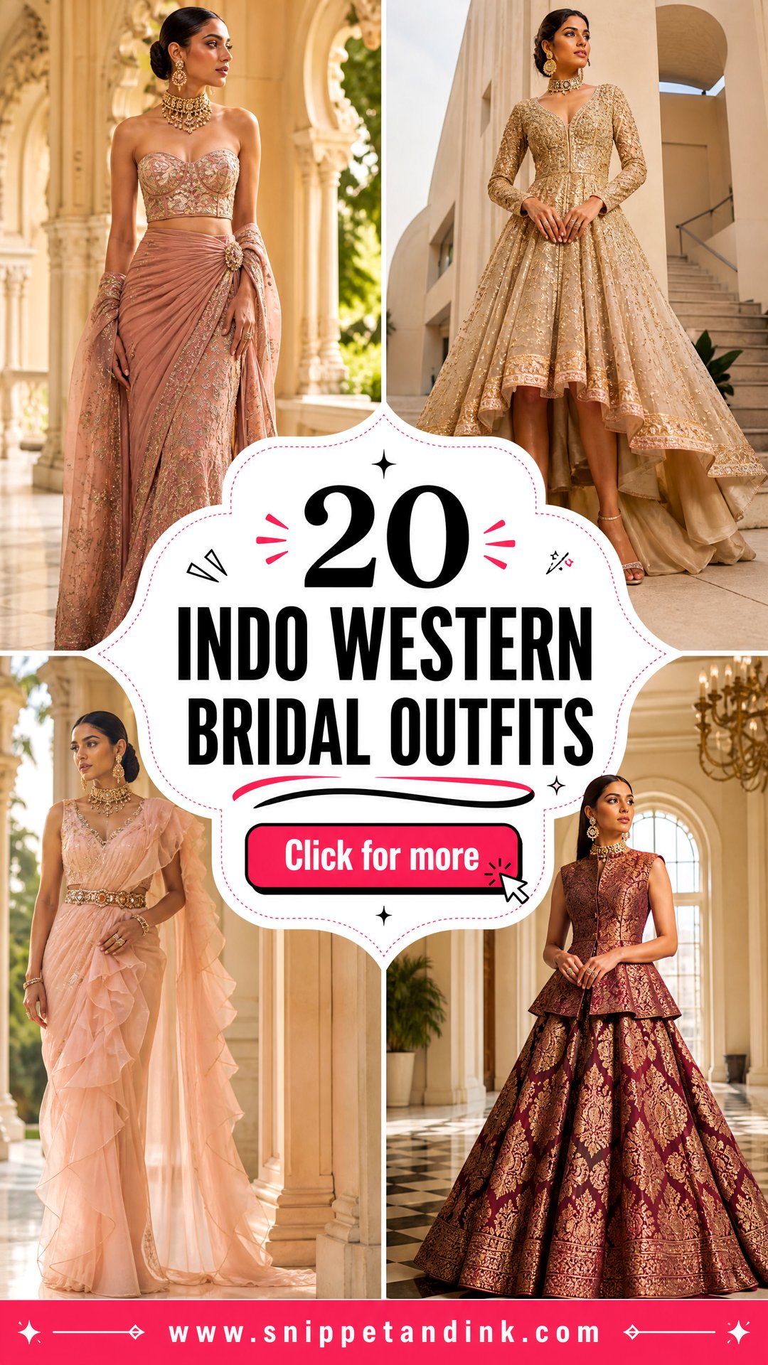 20 Indo Western Bridal Outfits for a Modern Wedding Look - 20 Indo Western Bridal Outfits for a Modern Wedding Look