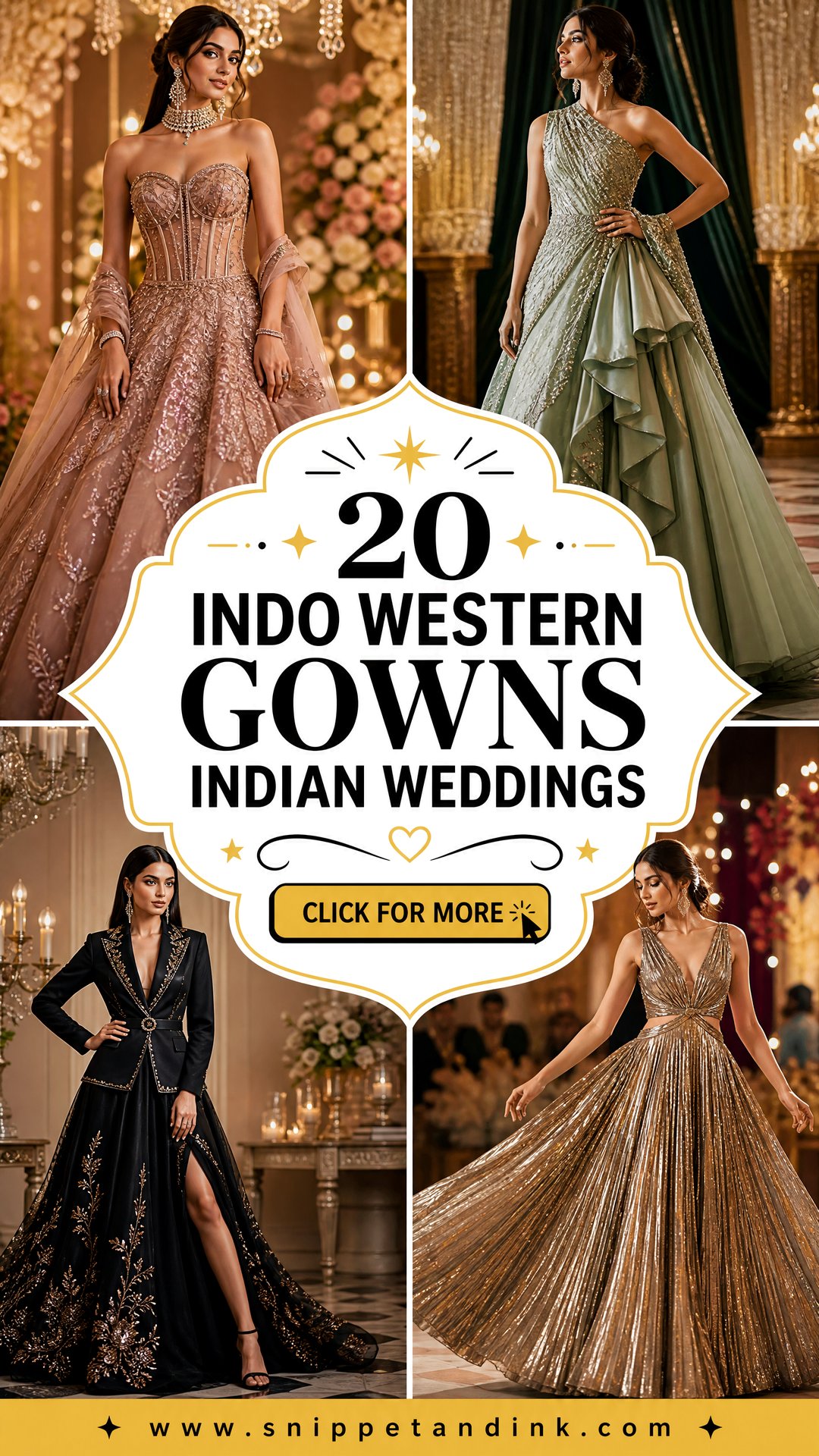 20 Indo Western Gowns Indian Weddings Elegant Looks to Love - 20 Indo Western Gowns Indian Weddings: Elegant Looks to Love