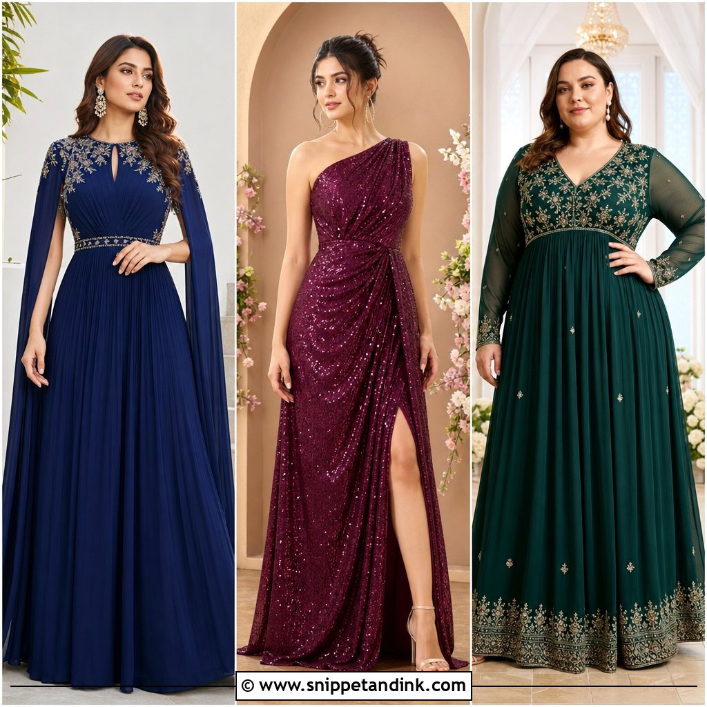 20 Indo Western Party Wear Gowns Wedding Dresses: Chic Picks