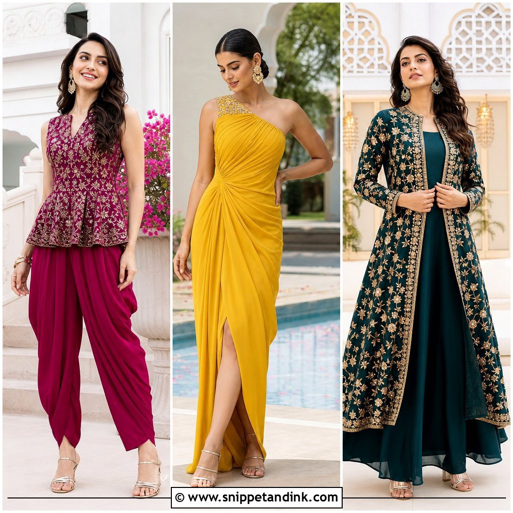 20 Indowestern Wedding Dresses for a Striking Bridal Look