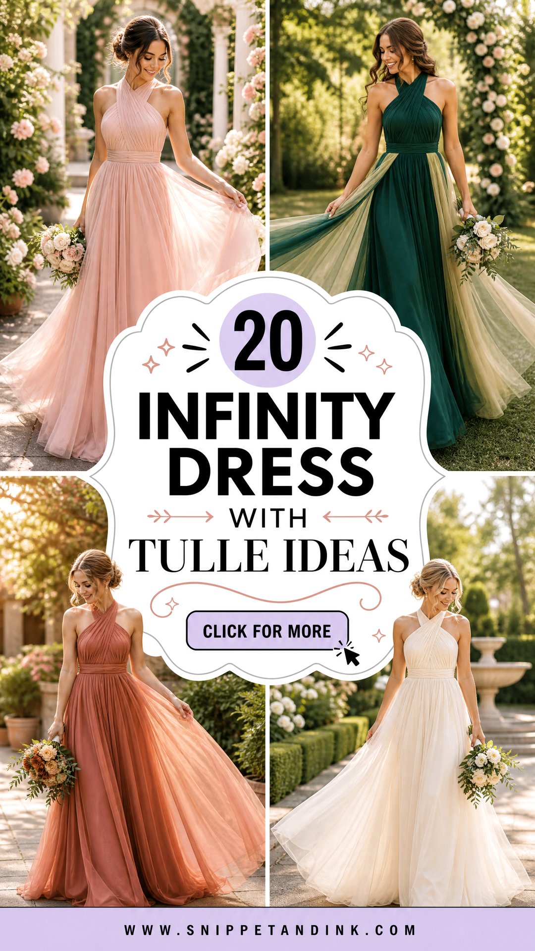 20 Infinity Dress with Tulle Ideas for Dreamy Bridesmaids - 20 Infinity Dress with Tulle Ideas for Dreamy Bridesmaids