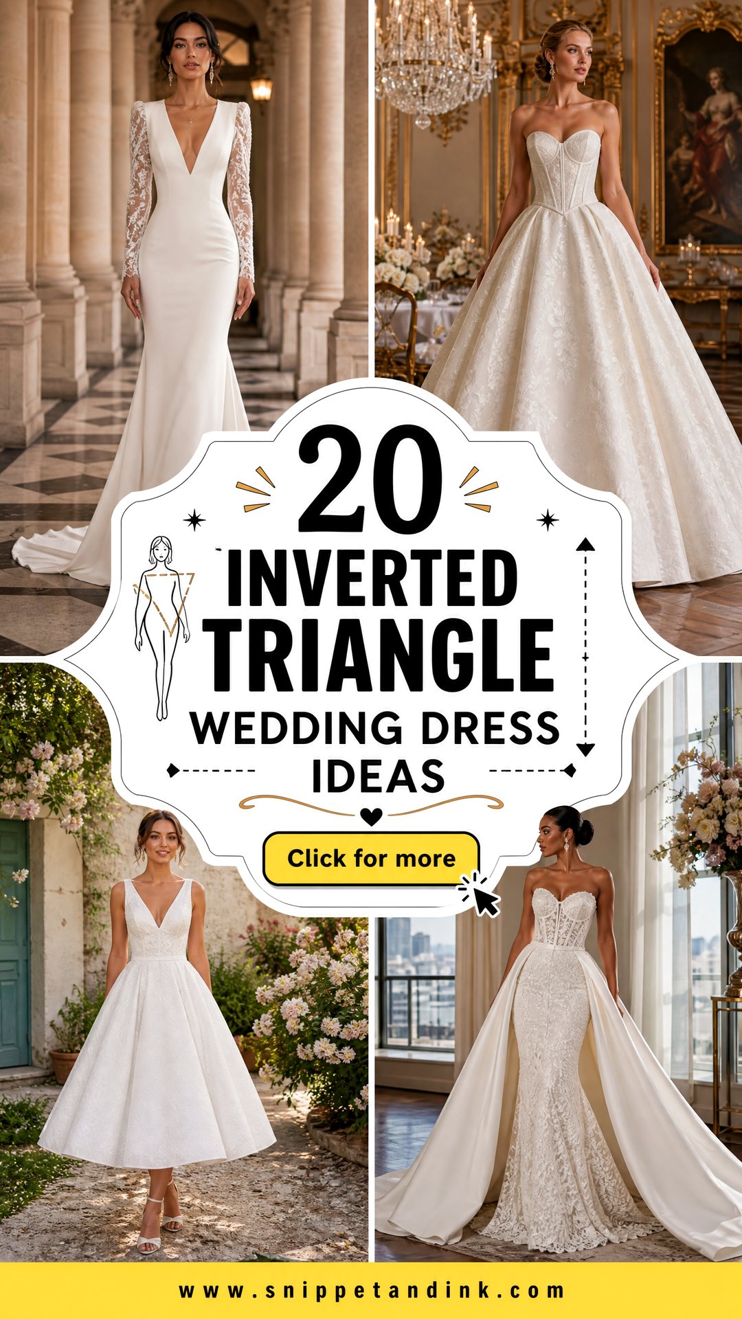 20 Inverted Triangle Wedding Dress Ideas for a Flattering Fit - 20 Inverted Triangle Wedding Dress Ideas for a Flattering Fit