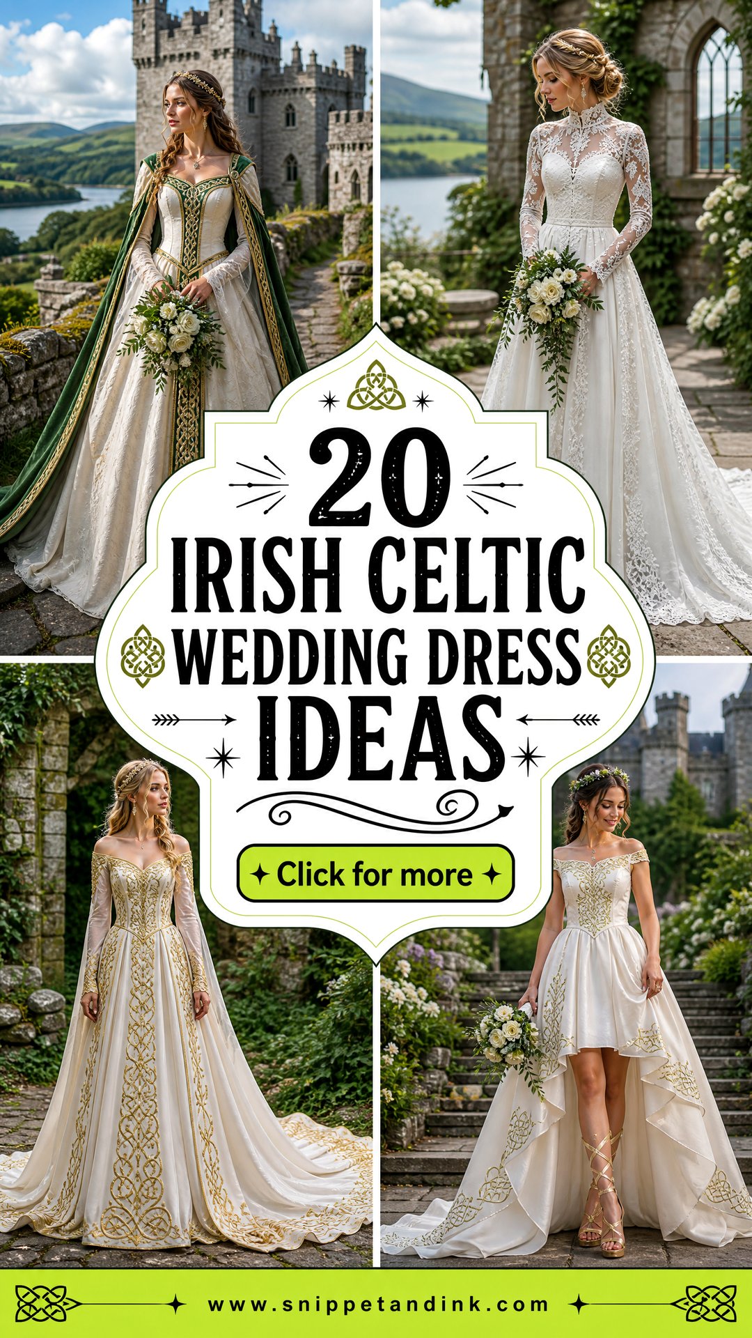 20 Irish Celtic Wedding Dress Ideas Rich in Timeless Charm - 20 Irish Celtic Wedding Dress Ideas Rich in Timeless Charm
