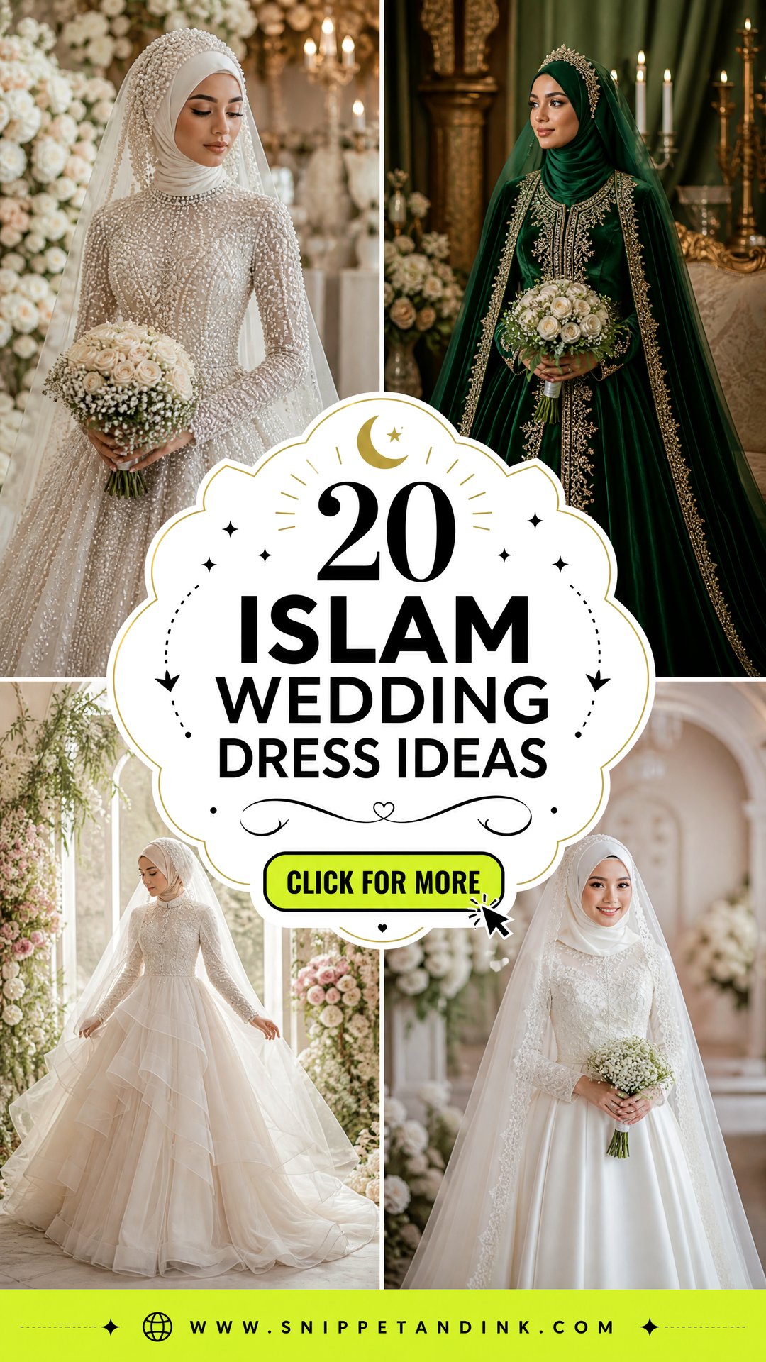 20 Islam Wedding Dress Ideas for Modest Bridal Elegance - 20 Islam Wedding Dress Ideas for Modest Bridal Elegance