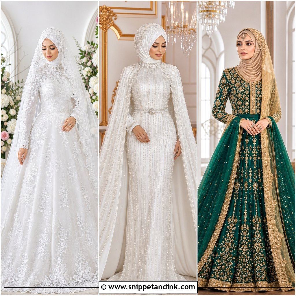 20 Islamic Bride Dress Ideas for a Graceful Modest Look
