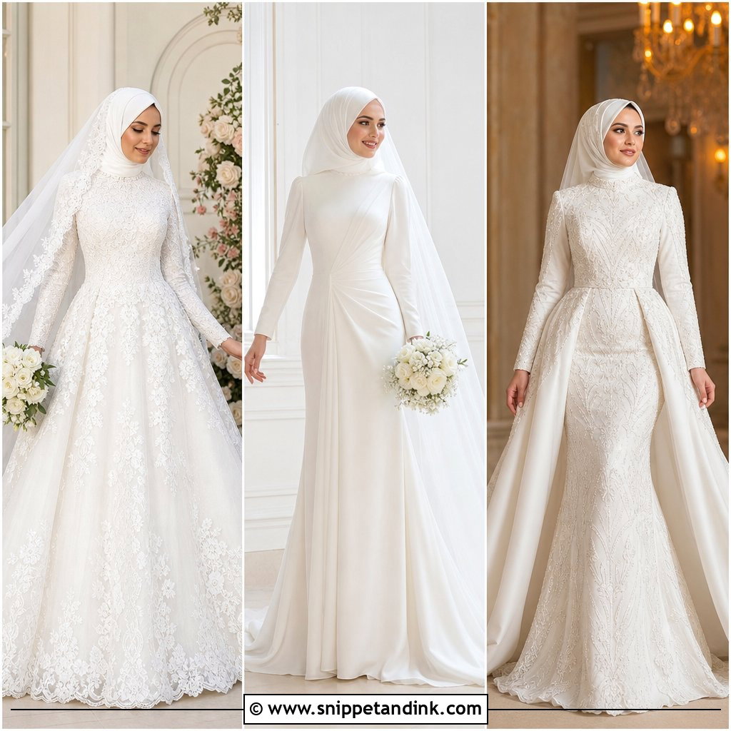 20 Islamic Wedding Dress Hijab Bride Bridal Gowns: Edit