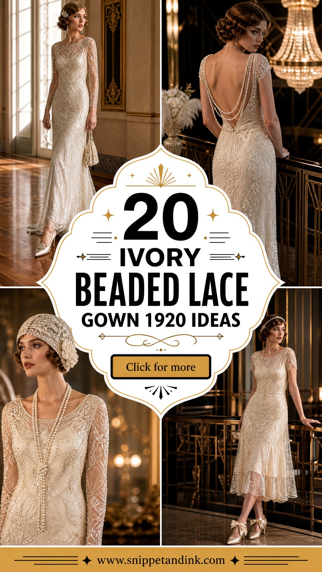 20 Ivory Beaded Lace Gown 1920 Ideas Vintage Looks to Love - 20 Ivory Beaded Lace Gown 1920 Ideas: Vintage Looks to Love