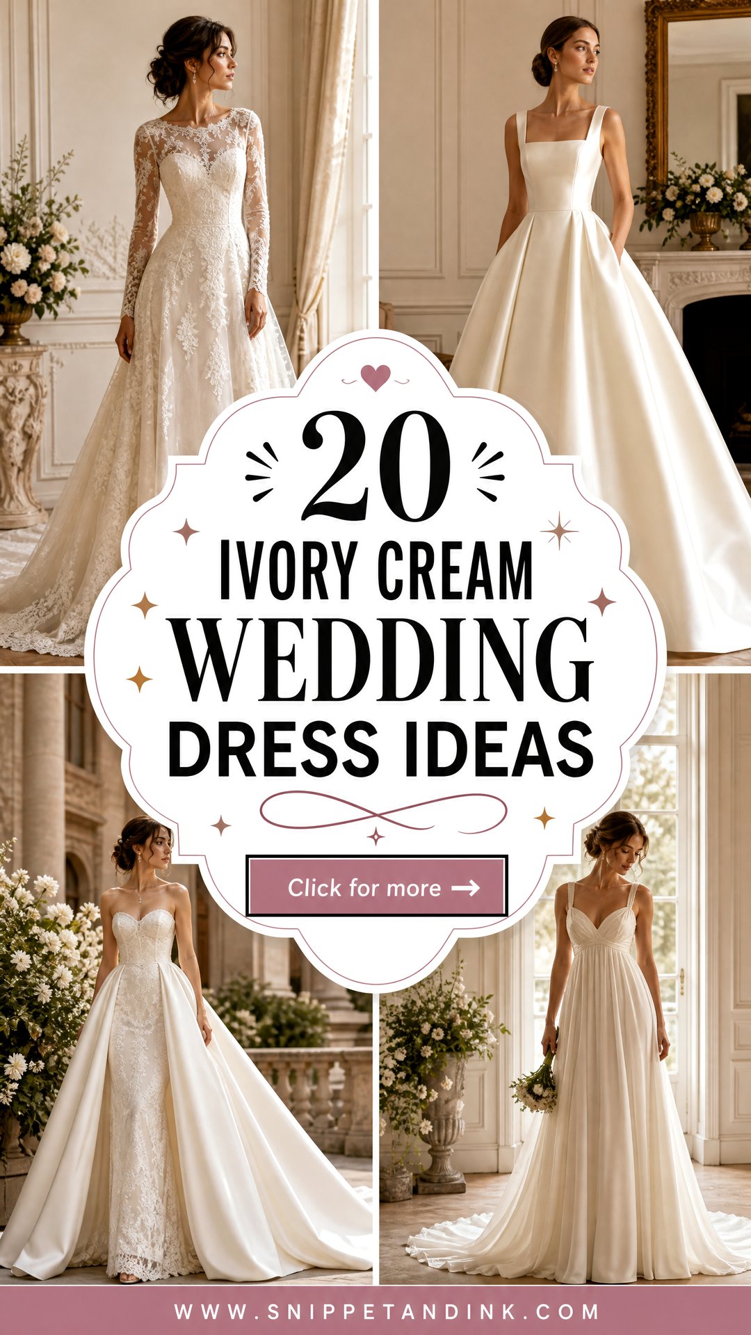 20 Ivory Cream Wedding Dress Ideas Elegant Looks to Love - 20 Ivory Cream Wedding Dress Ideas: Elegant Looks to Love