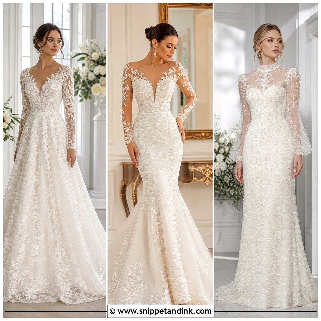 20 Ivory Wedding Dress with Sleeves: Elegant Bridal Style