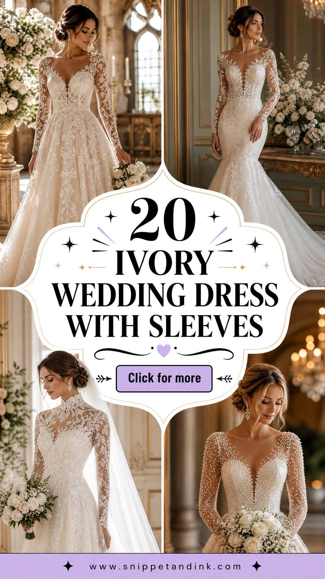 20 Ivory Wedding Dress with Sleeves Elegant Bridal Style - 20 Ivory Wedding Dress with Sleeves: Elegant Bridal Style