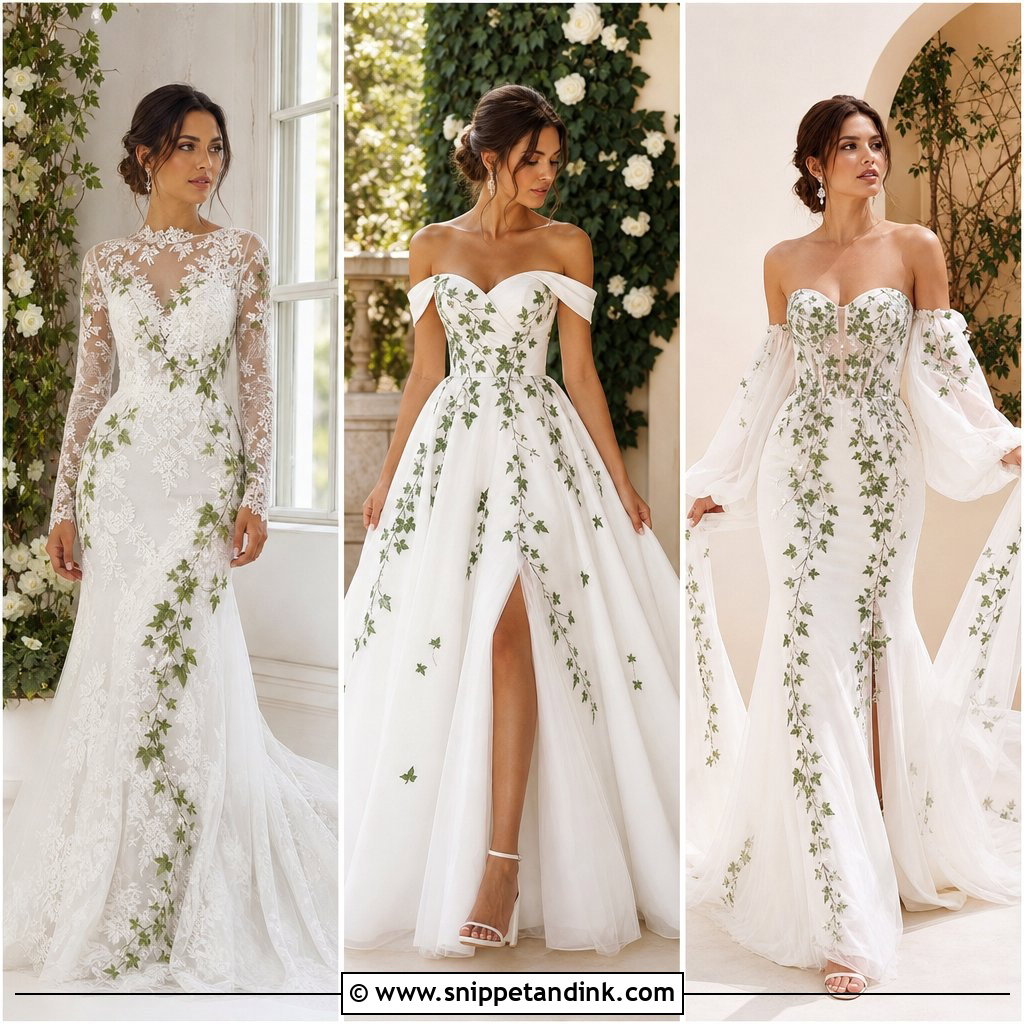 20 Ivy Wedding Dress Ideas: Enchanting Bridal Looks to Love
