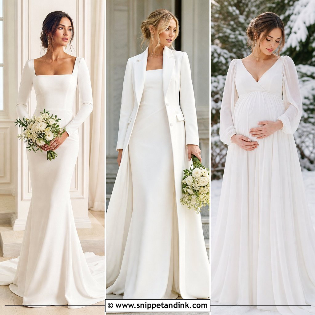 20 January Wedding Dress Ideas: Chic Winter Bridal Style