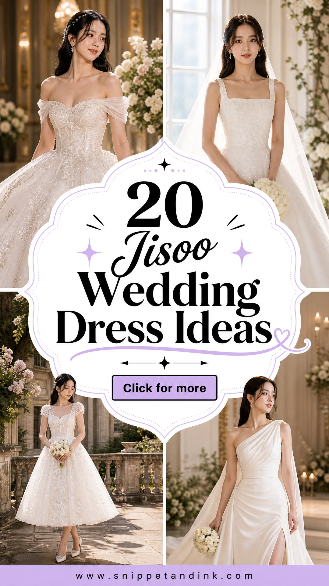 20 Jisoo Wedding Dress Ideas for a Chic Romantic Bridal Look - 20 Jisoo Wedding Dress Ideas for a Chic, Romantic Bridal Look