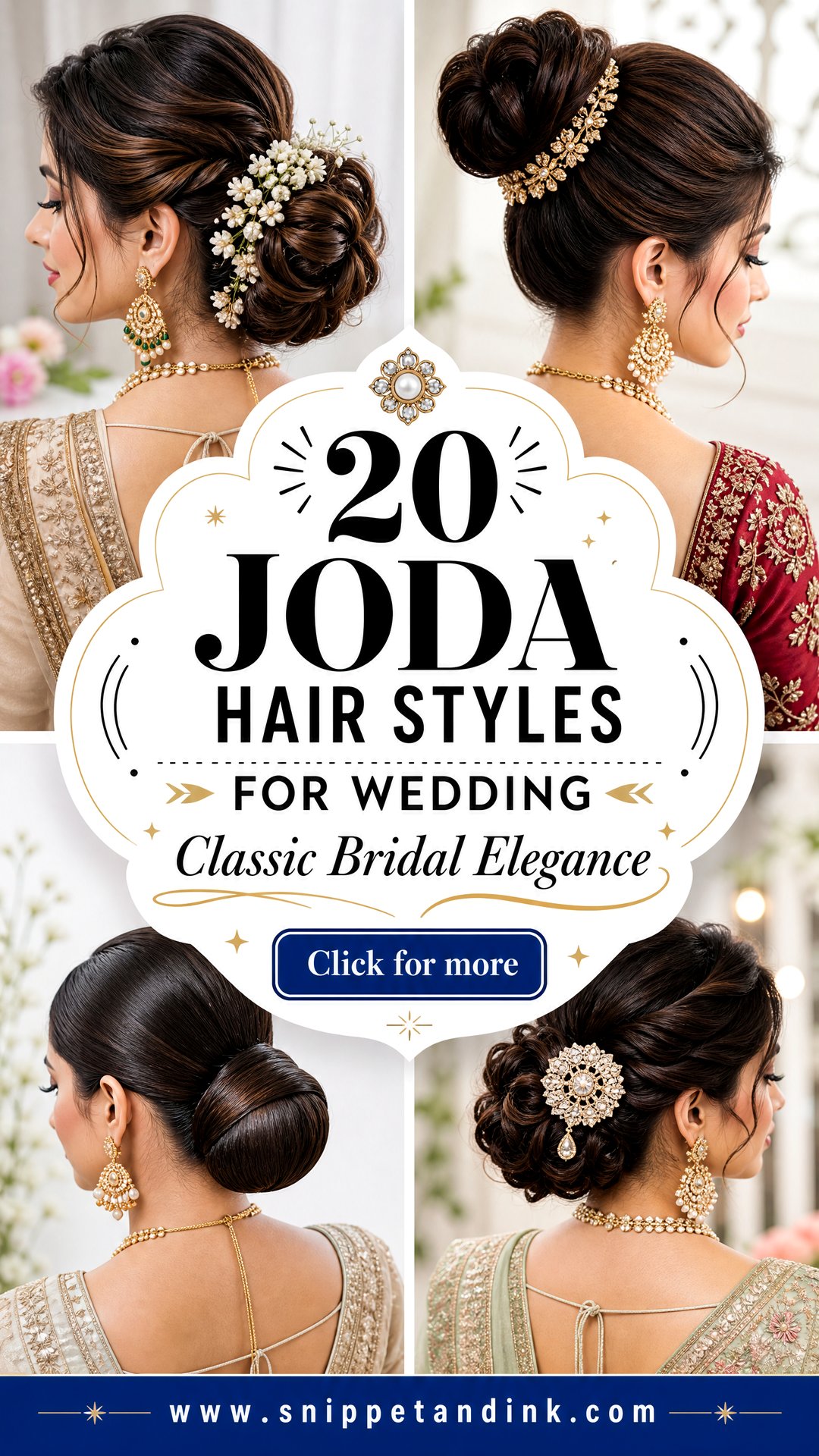20 Joda Hair Styles for Wedding for Classic Bridal Elegance - 20 Joda Hair Styles for Wedding for Classic Bridal Elegance