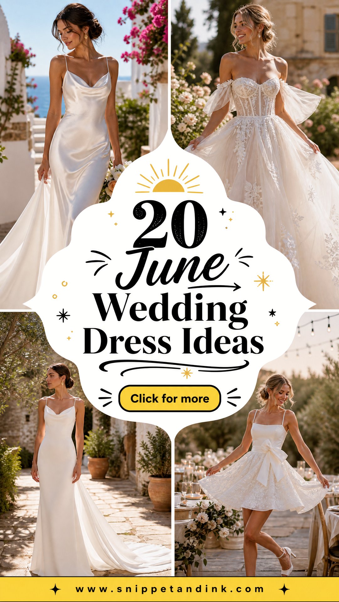 20 June Wedding Dress Ideas for a Dreamy Summer Celebration - 20 June Wedding Dress Ideas for a Dreamy Summer Celebration