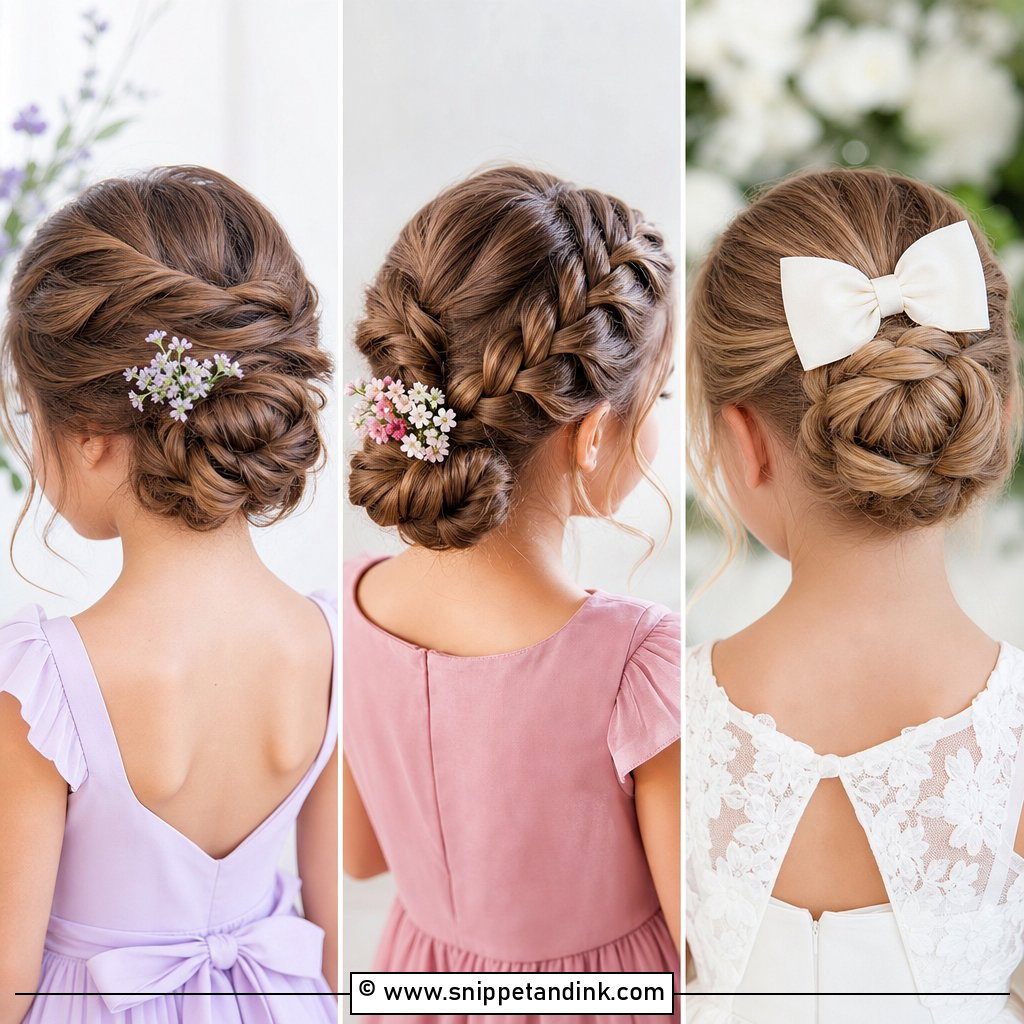 20 Junior Bridesmaid Hair Updo Ideas for Cute Formal Looks