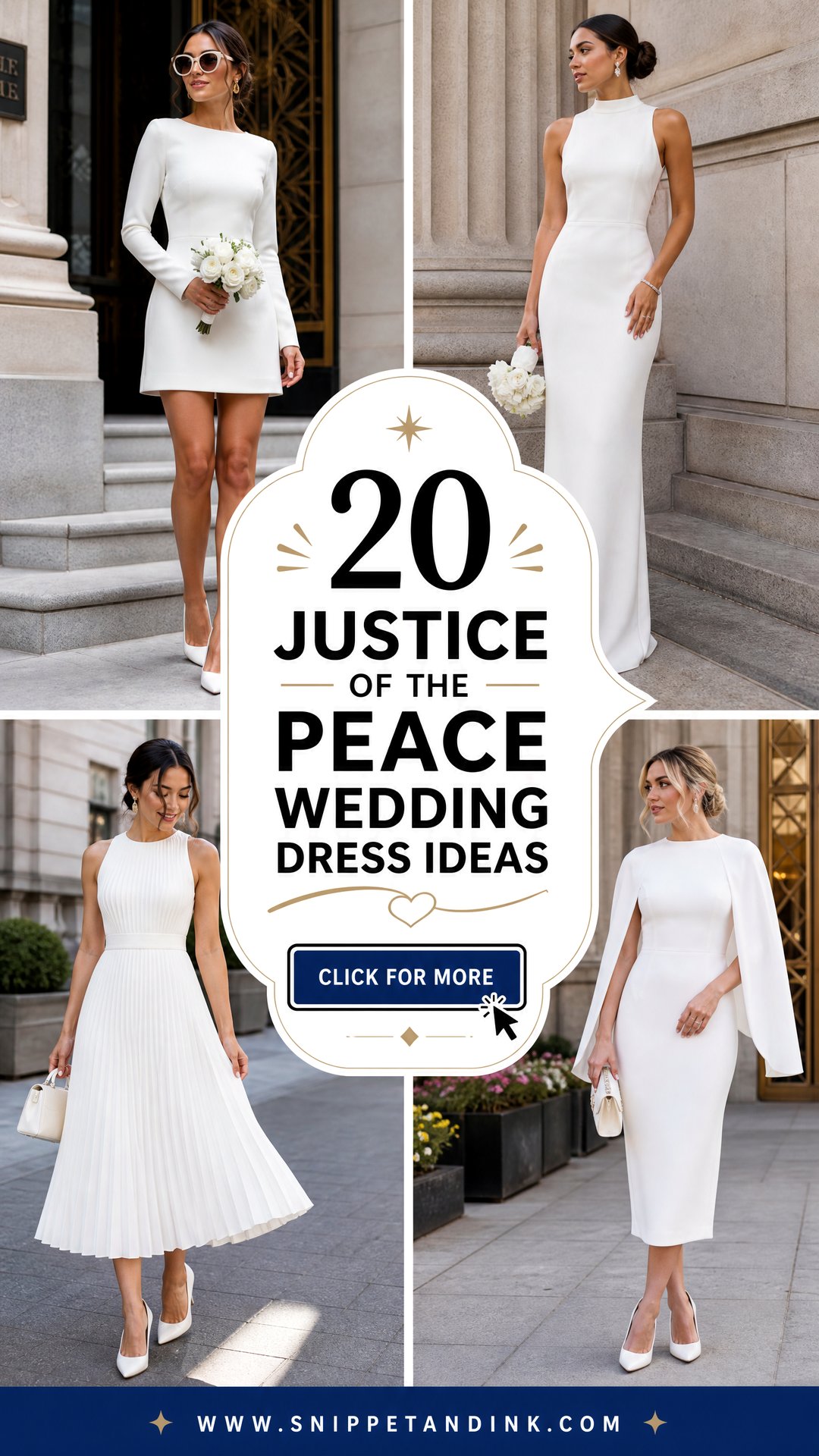 20 Justice of the Peace Wedding Dress Ideas for Chic Ceremonies - 20 Justice of the Peace Wedding Dress Ideas for Chic Ceremonies