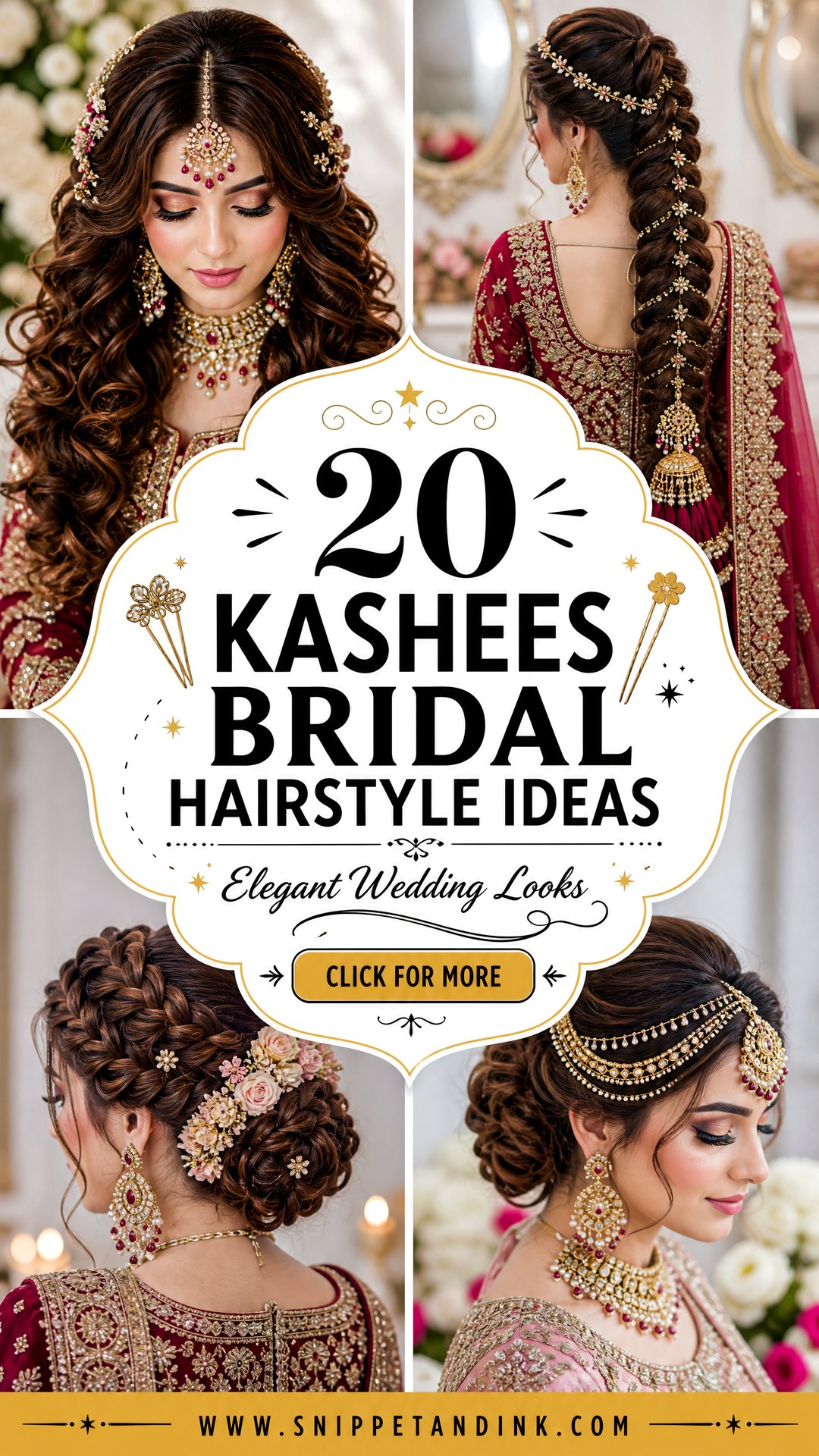 20 Kashees Bridal Hairstyle Ideas for Elegant Wedding Looks - 20 Kashees Bridal Hairstyle Ideas for Elegant Wedding Looks