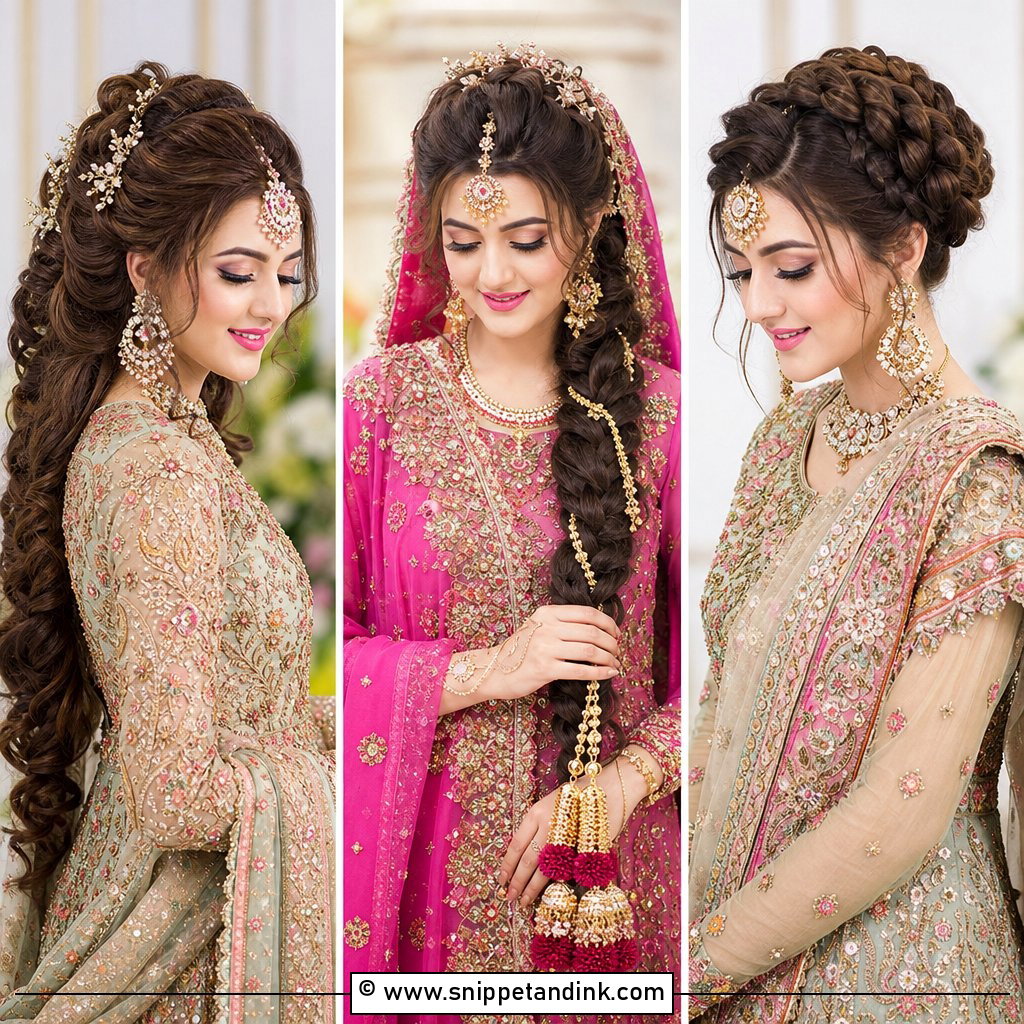 20 Kashees Bridal Hairstyle Ideas for Elegant Wedding Looks