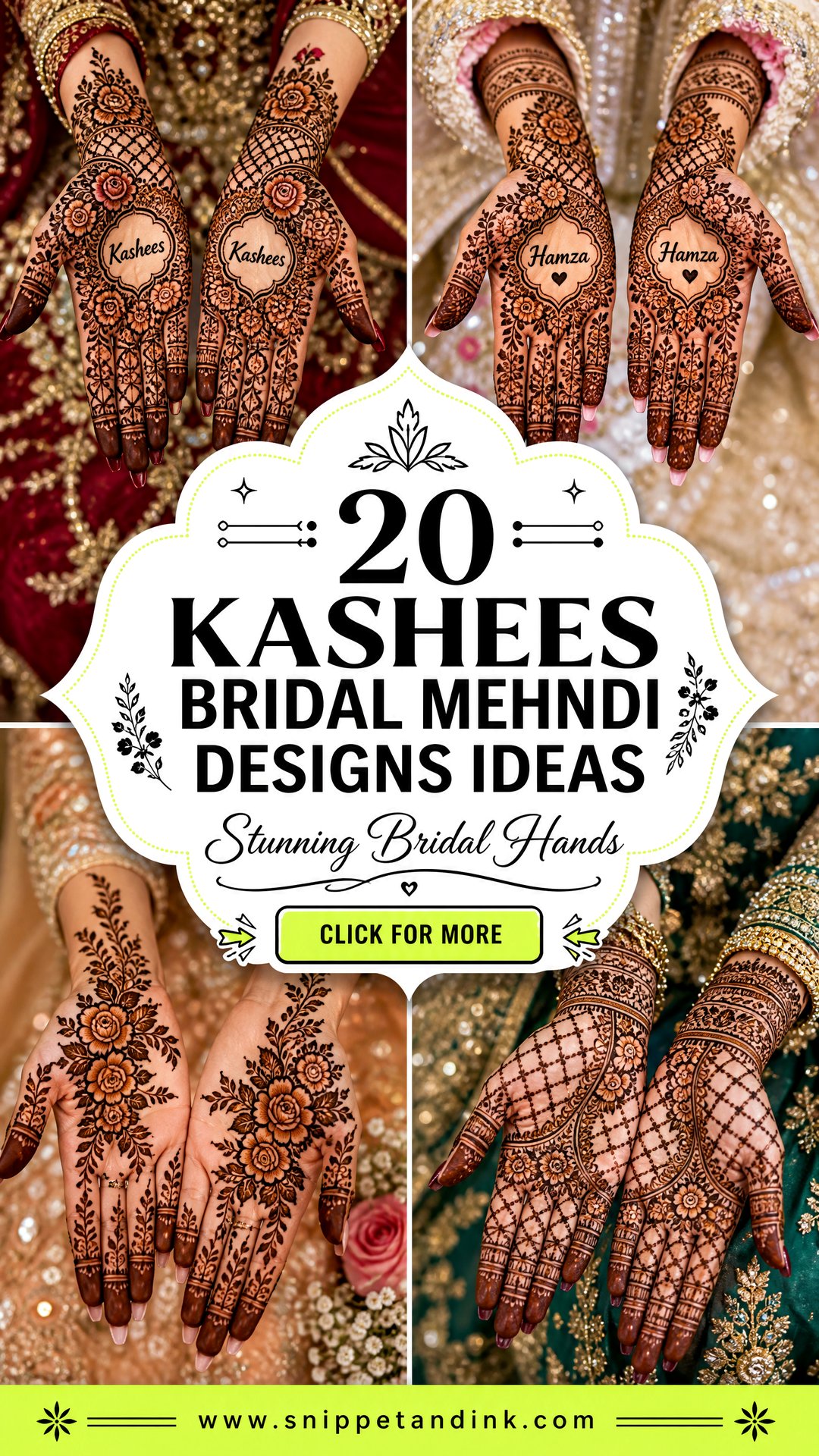 20 Kashees Bridal Mehndi Designs for Stunning Bridal Hands - 20 Kashees Bridal Mehndi Designs for Stunning Bridal Hands