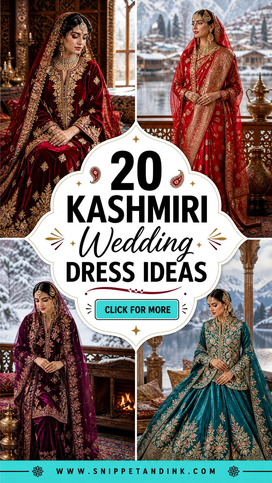 20 Kashmiri Wedding Dress Ideas for Regal Bridal Style - 20 Kashmiri Wedding Dress Ideas for Regal Bridal Style