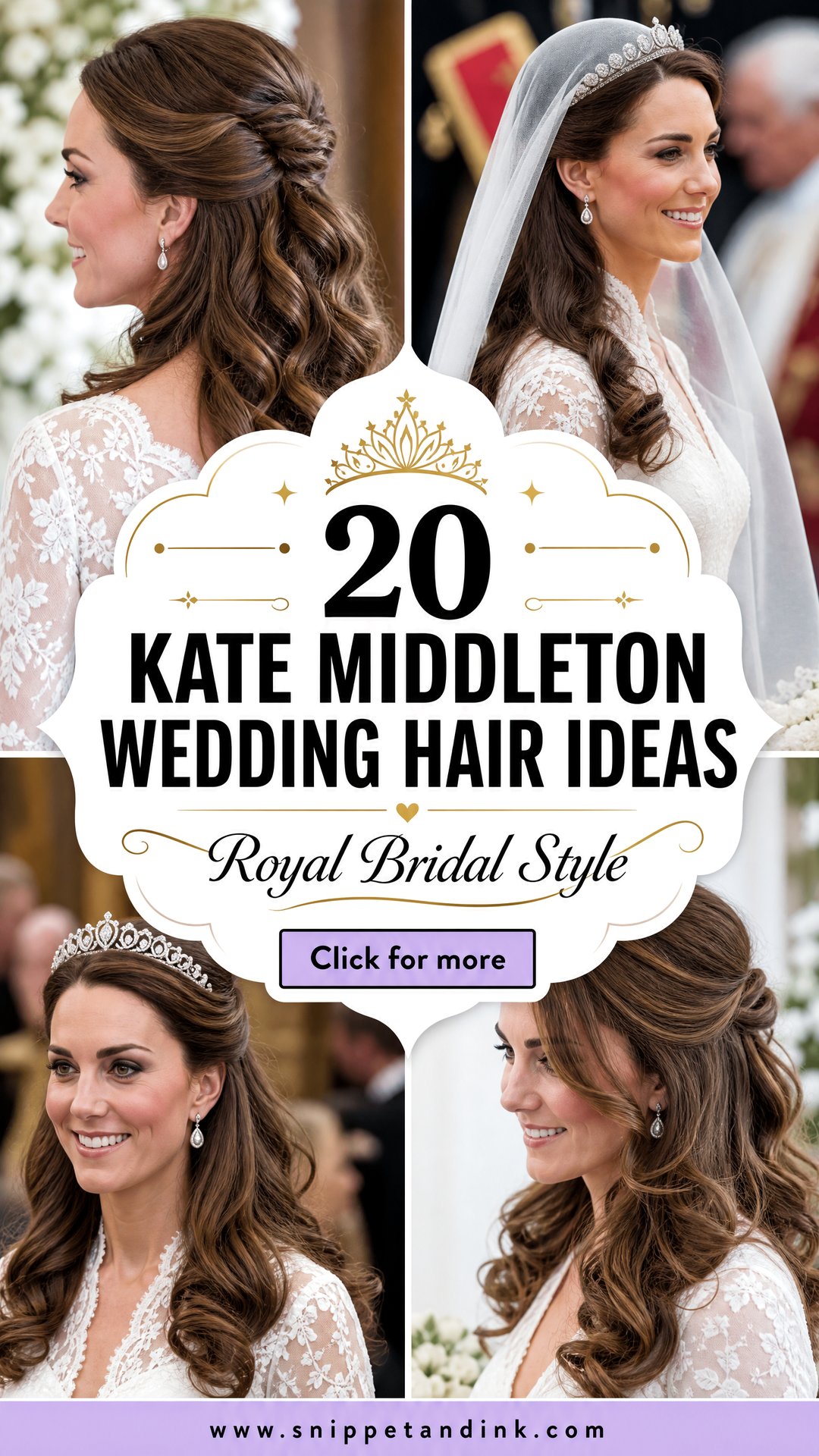 20 Kate Middleton Wedding Hair Ideas for Royal Bridal Style - 20 Kate Middleton Wedding Hair Ideas for Royal Bridal Style